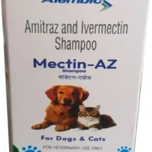 Alembic MECTIN-AZ SHAMPOO For Dogs and Cats Anti-parasitic Natural Dog, Cat Shampoo (200 ml)